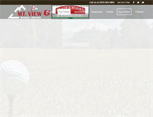 Tablet Screenshot of mtviewgolfclub.com